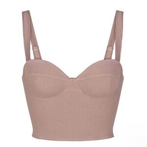 Skims NWT Cotton Rib Cami Umber XS